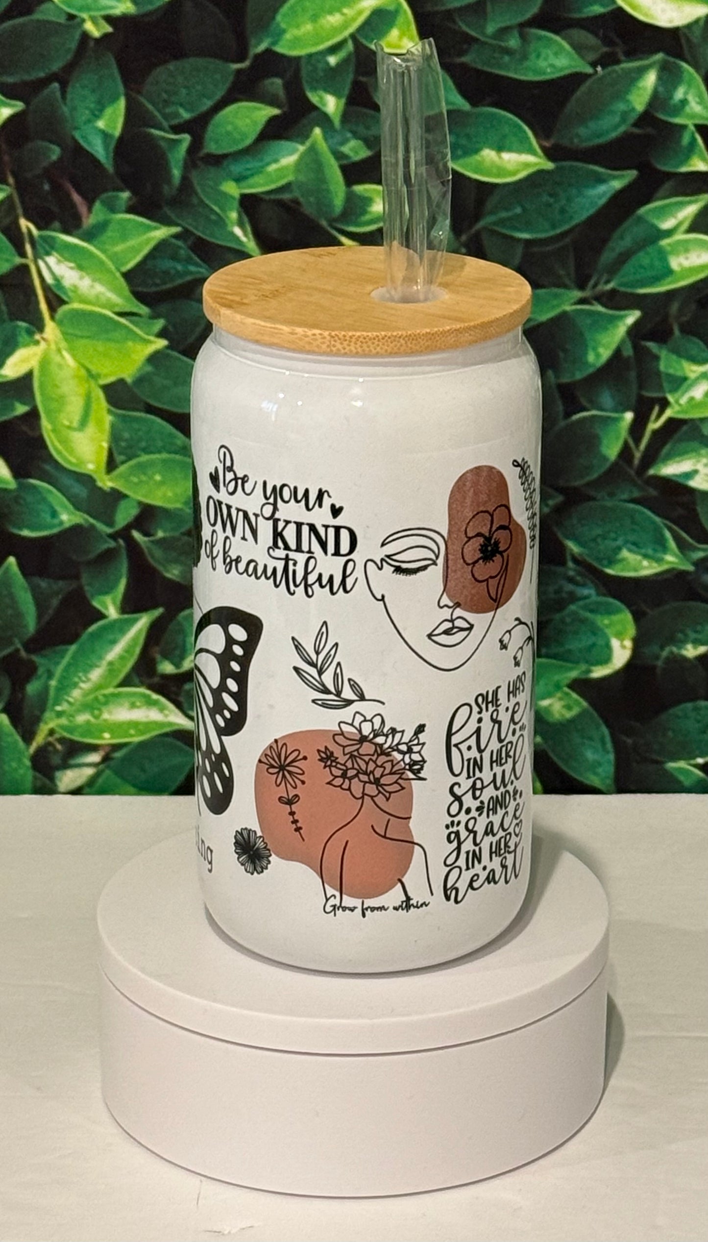 Black Girl Magic 16 oz. Glass Cup