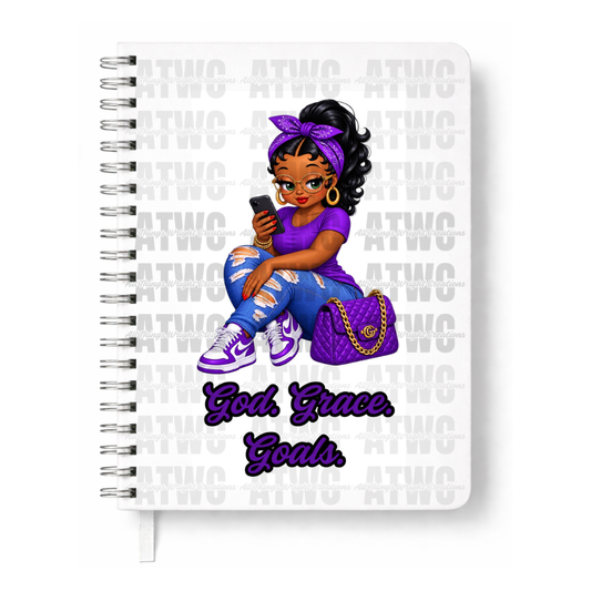 Purple God. Grace. Goals UVDTF Decal