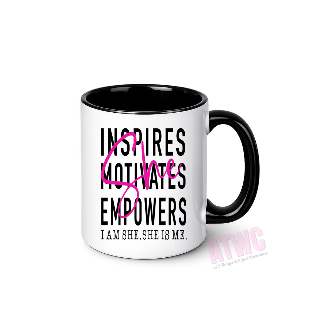 She Inspires Sublimation Print