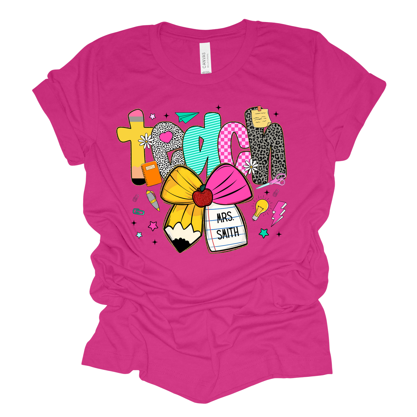Teach Coquette Bow Tee