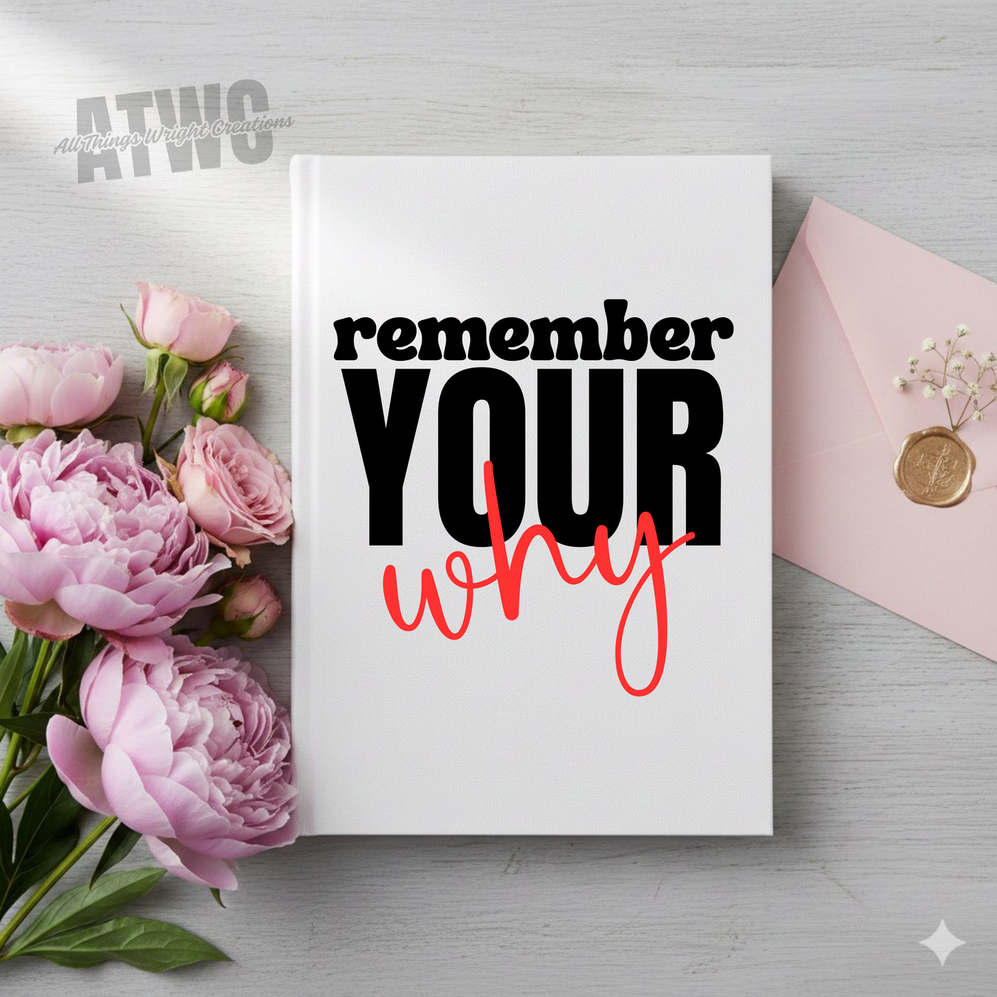 Remember Your Why UVDTF Journal Decal