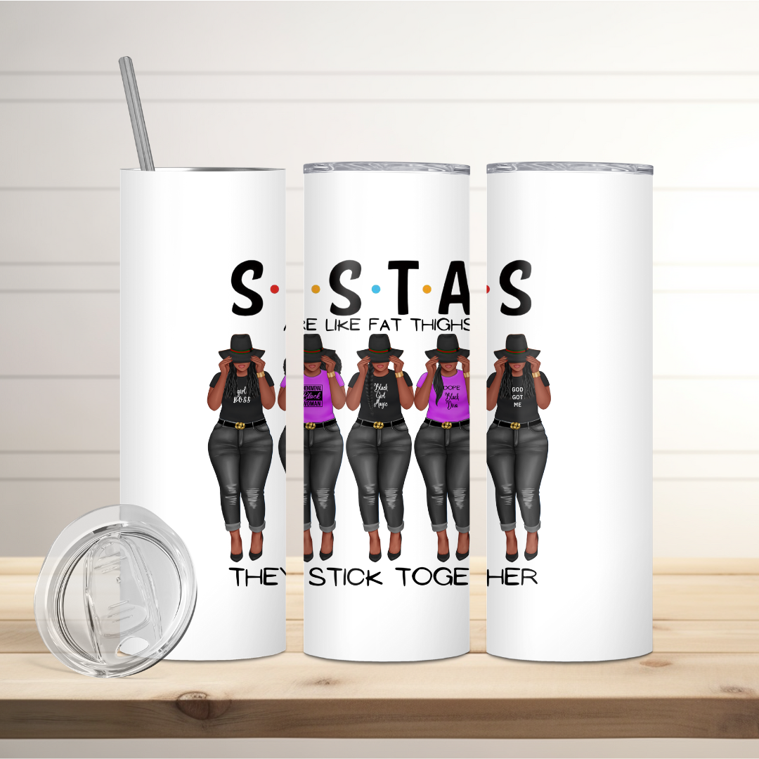 SISTAS Sublimation Tumbler (20 oz).