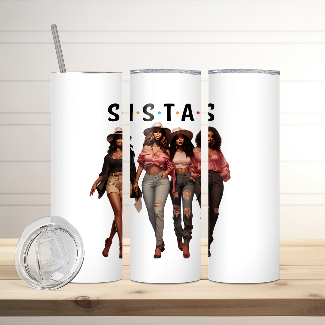 SISTAS Sublimation Tumbler (20 oz).