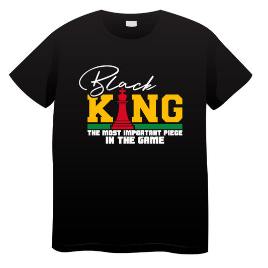 Black King Father's Day T Shirt
