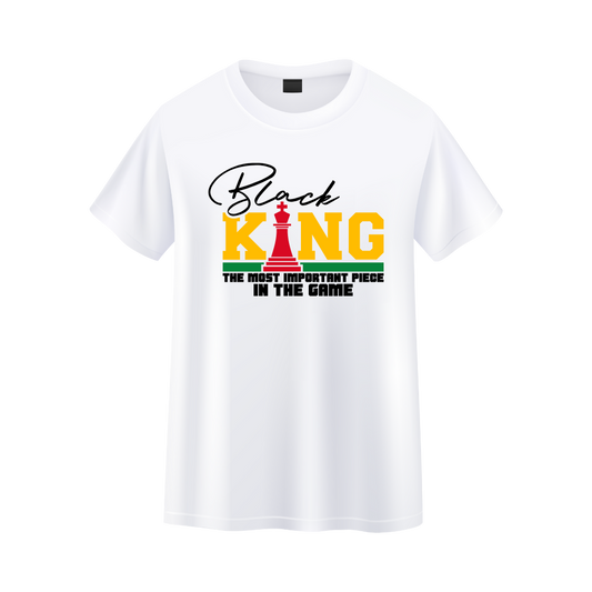 Black King Father's Day T Shirt
