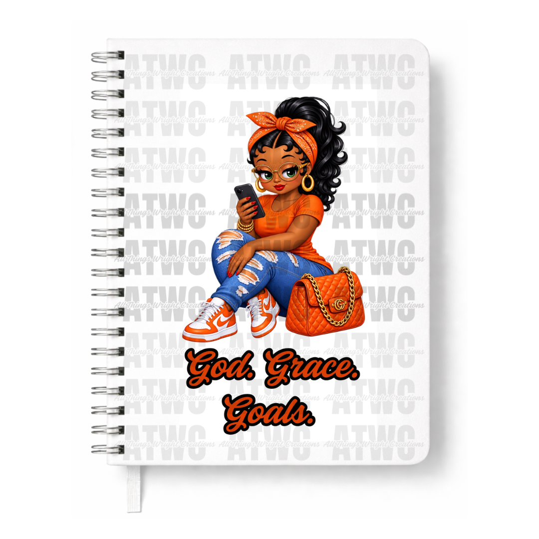 Orange God. Grace. Goals UVDTF Decal