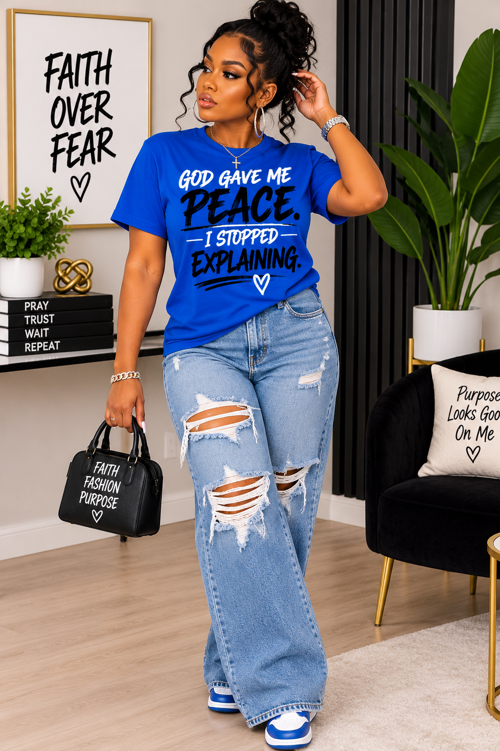 God Gave Me Peace DTF Transfer