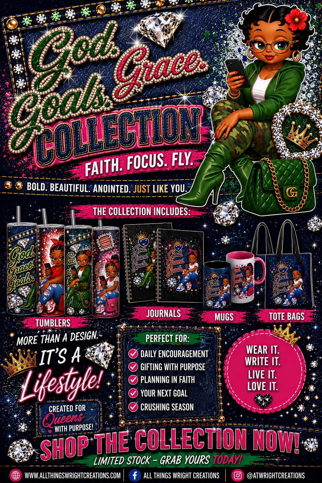 God. Grace. Goals. Denim Collection