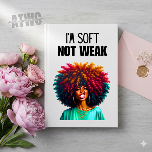 I'm Soft, Not Weak Journal +Bookmark