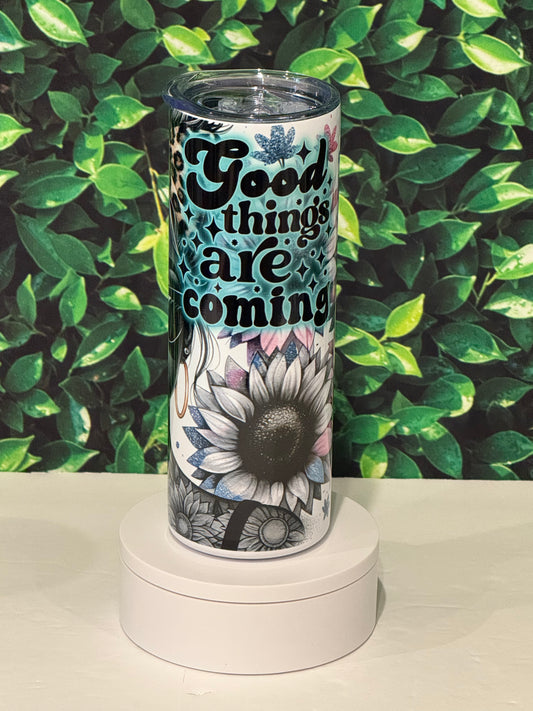 Leopard Glam Affirmation Sublimation Tumbler