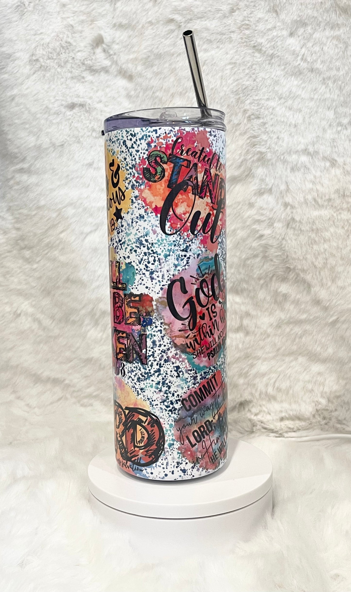 GOD Affirmation Tumbler (20 oz).