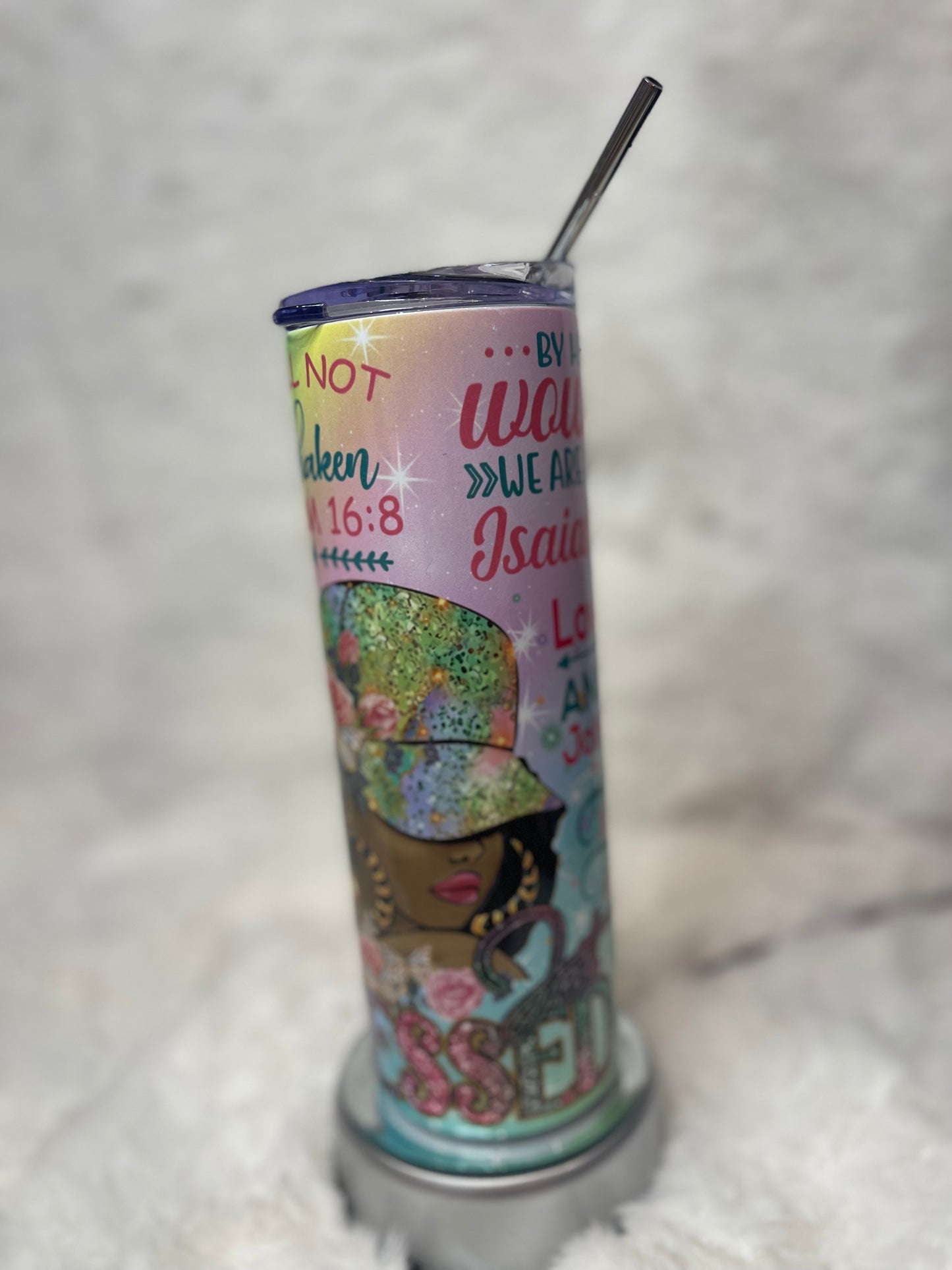 Just Blessed Custom Sublimation Tumbler