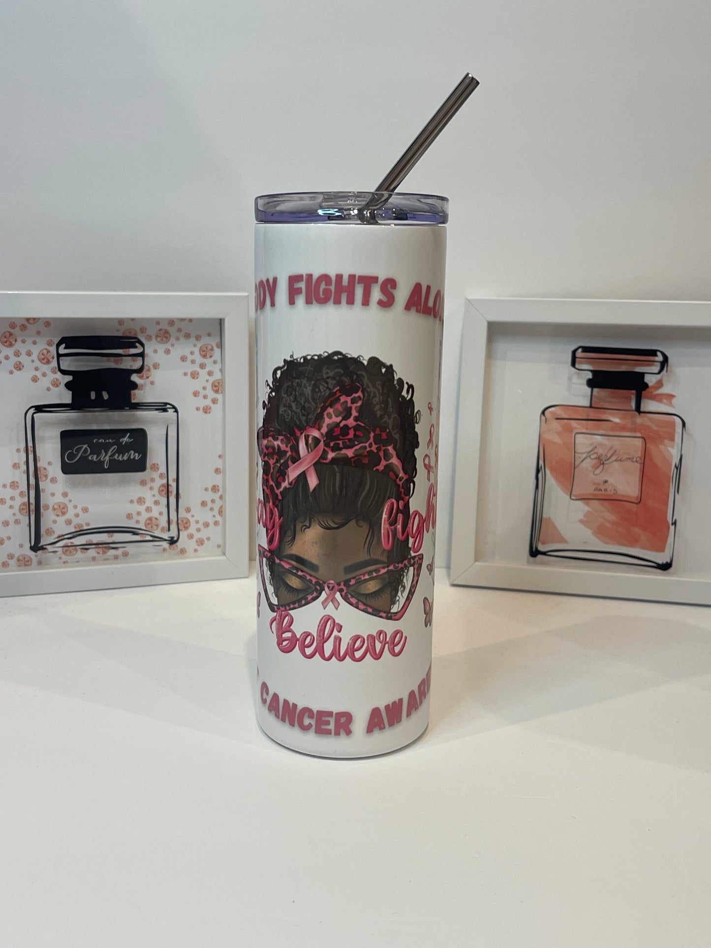 Pray Fight Believe Sublimation Tumbler (20 oz.)