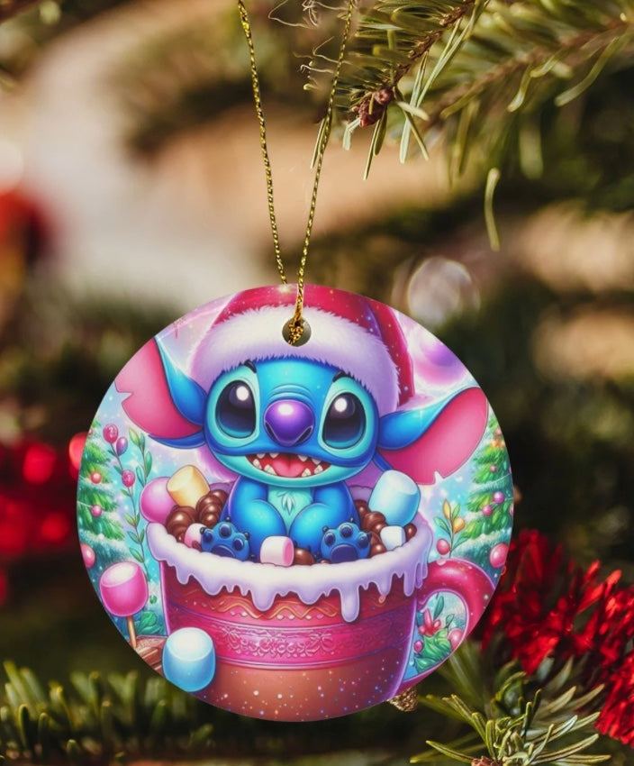 Stitch Christmas Ornament (set of 5)