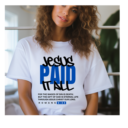 Jesus Paid It All - White