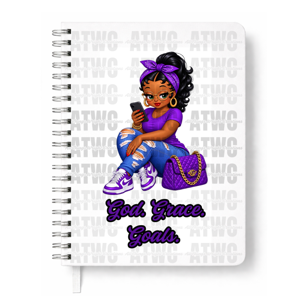 Purple God. Grace. Goals UVDTF Decal
