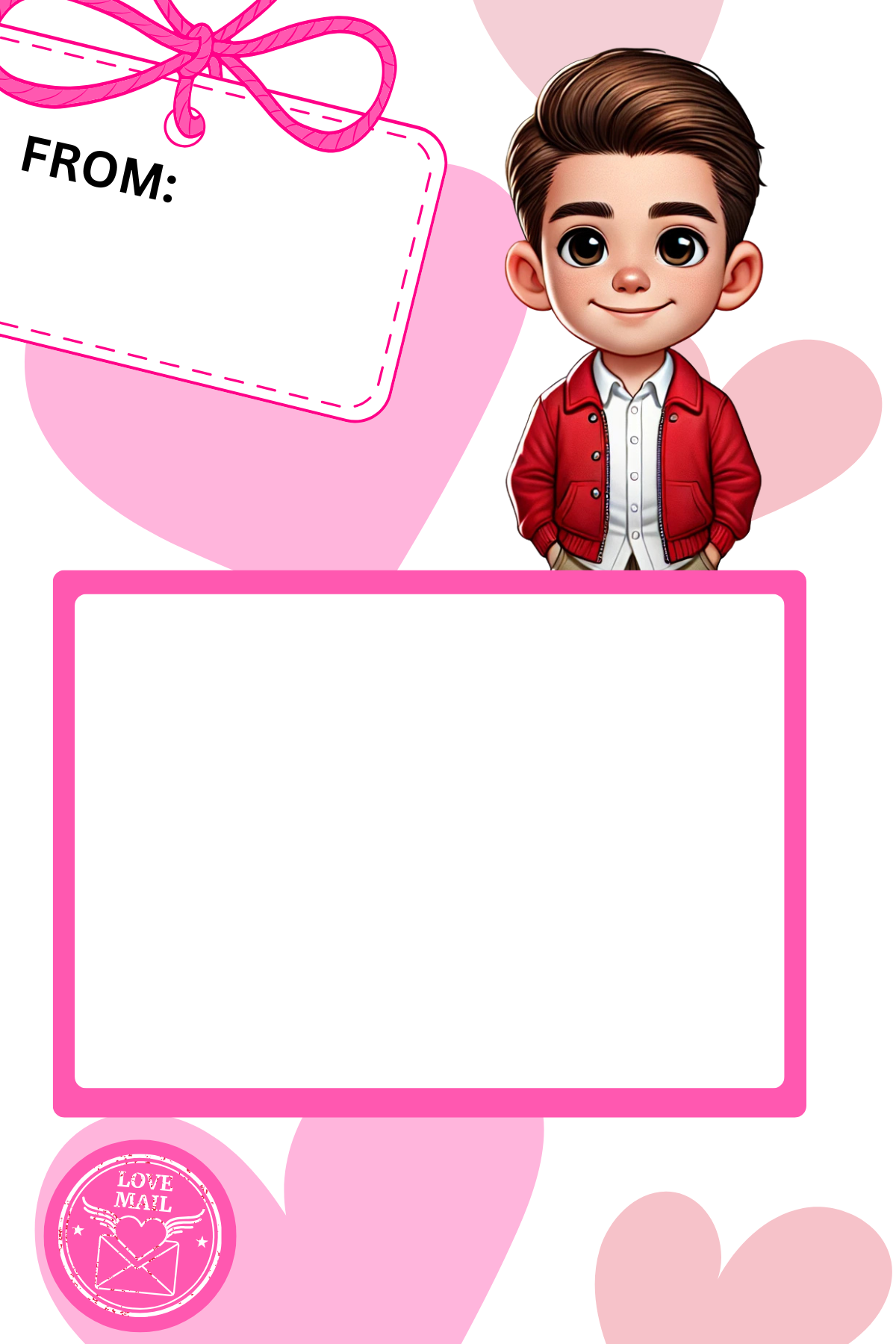 Valentine's Day Candy Gram Templates (4x6)