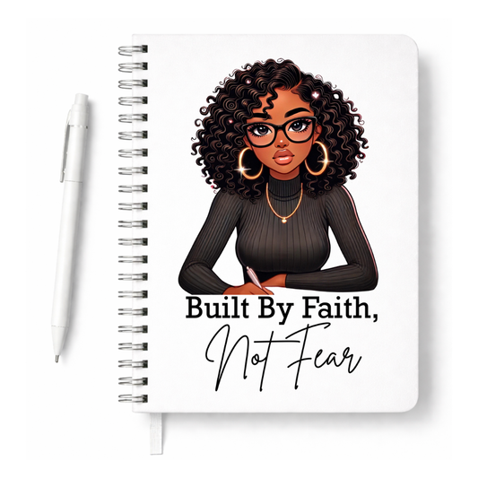 Build By Faith, Not Fear Journal + Bookmark
