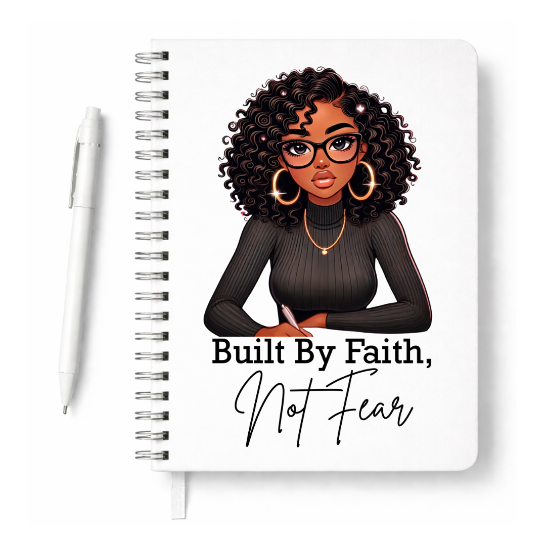 Built By Faith, Not Fear UV DTF Journal Decal