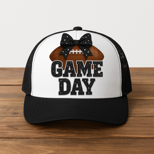 Game Day Trucker Hat - Black
