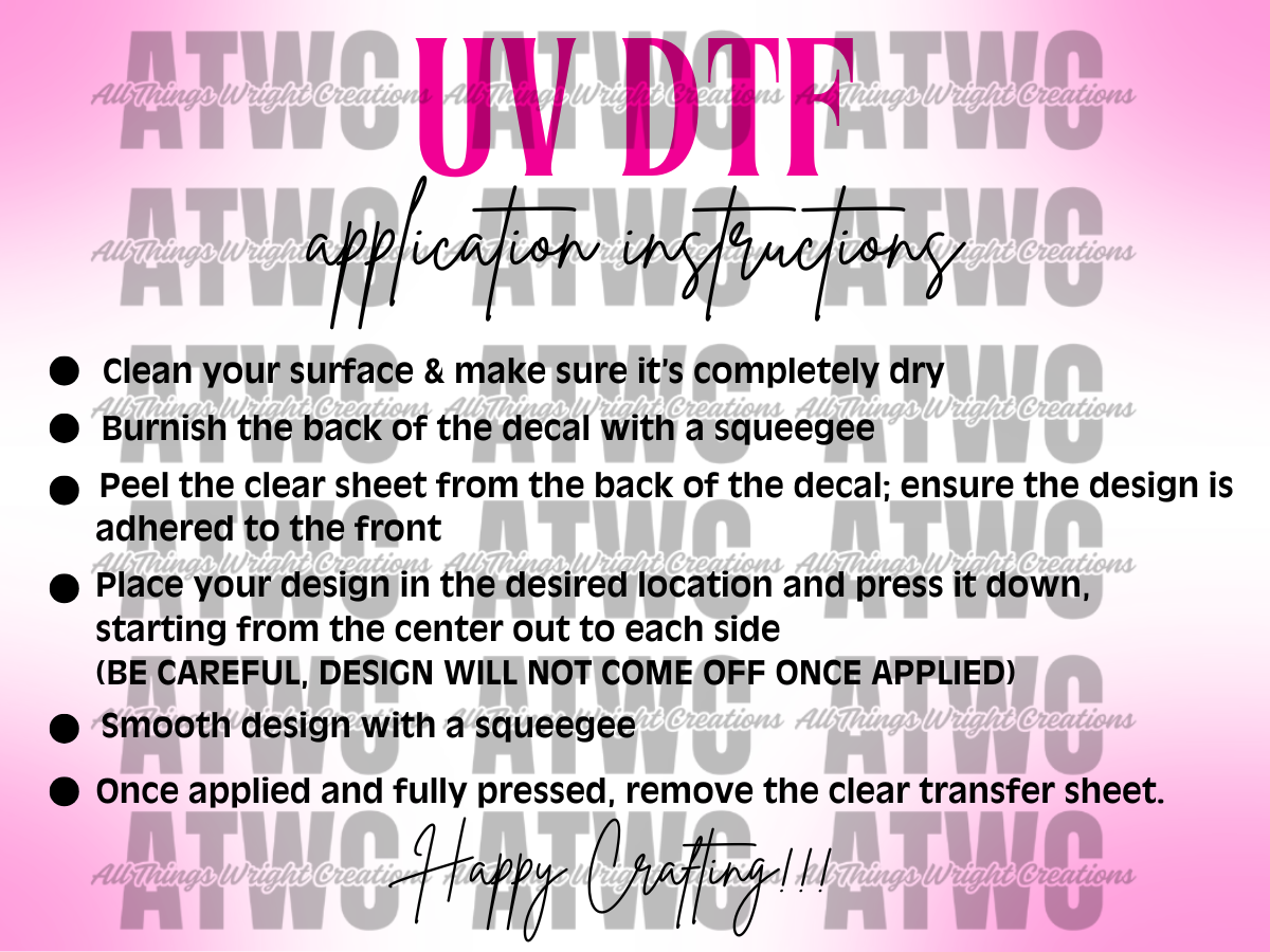 UVDTF Application Instructions Template