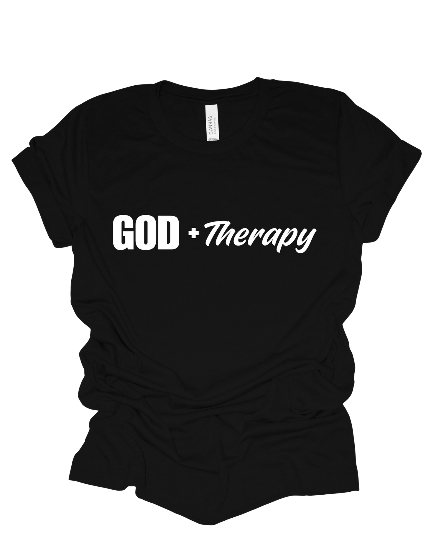 GOD + Therapy T Shirt - Black