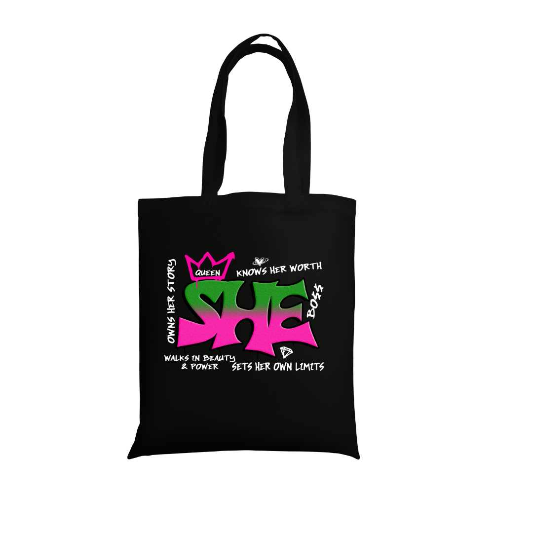 FREE SHE KNOWS HER WORTH TOTE BAG