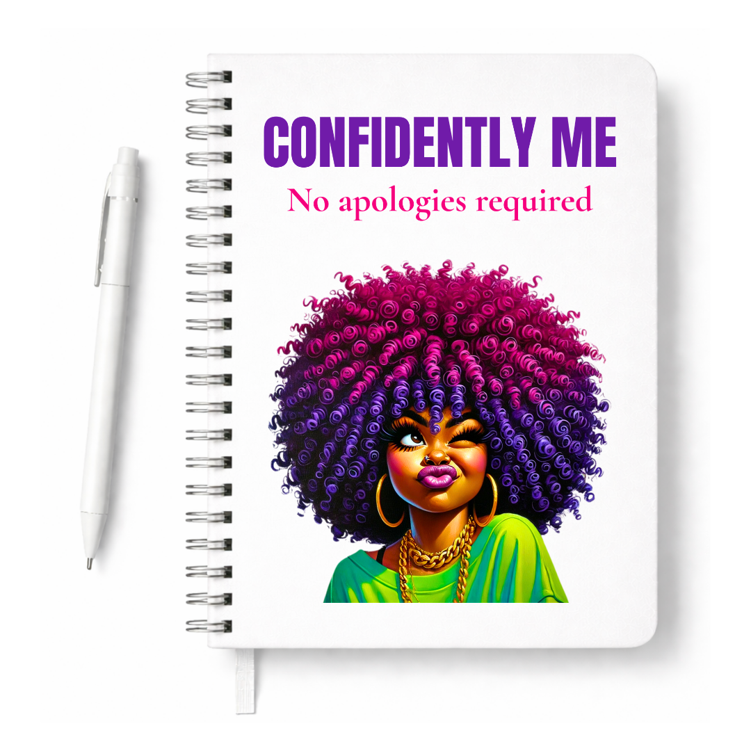 Confidently Me, No Apologies Required UVDTF Journal Decal