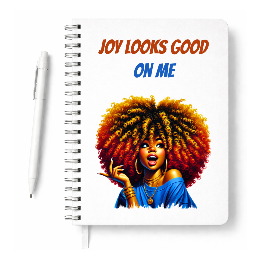 Joy Looks Good On Me Journal + Bookmark