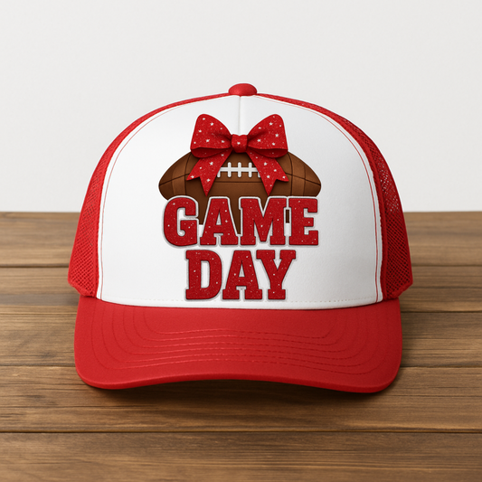 Game Day Trucker Hat - Red