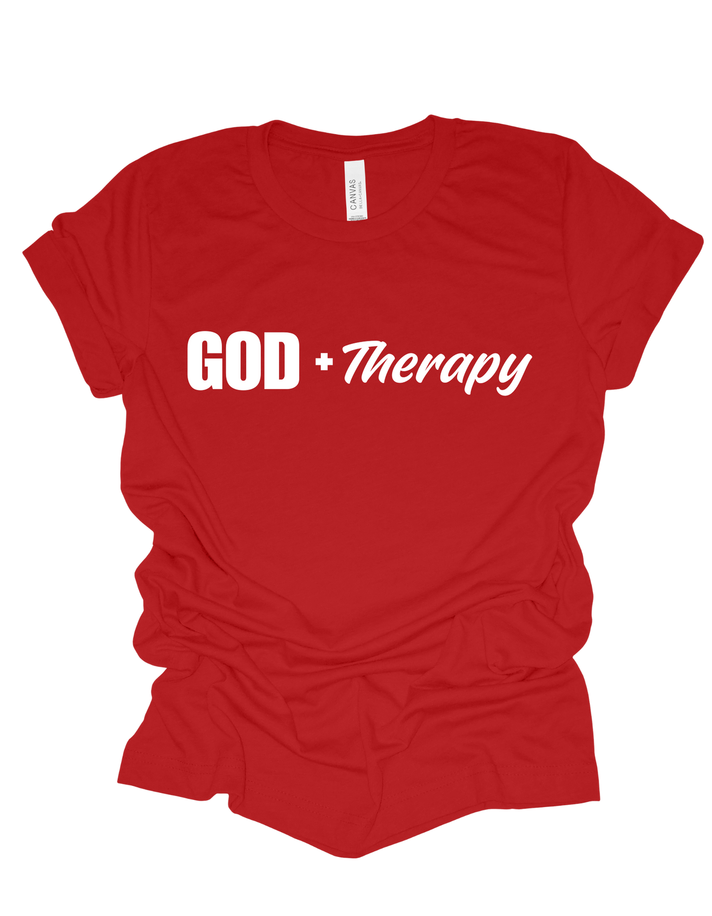 GOD + Therapy T Shirt - Red