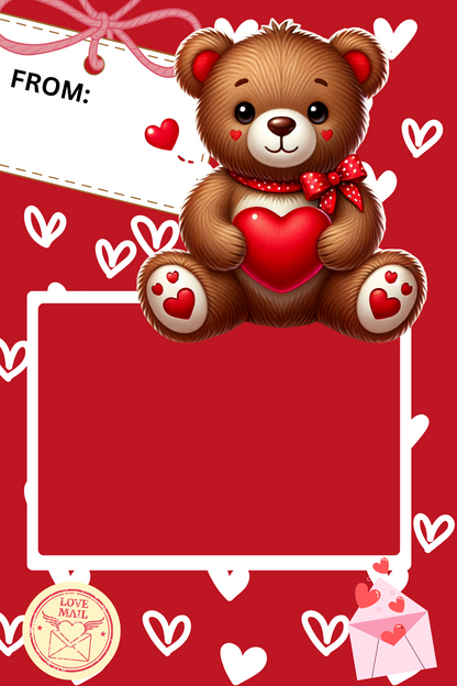 Valentine's Day Candy Gram Templates (4x6)