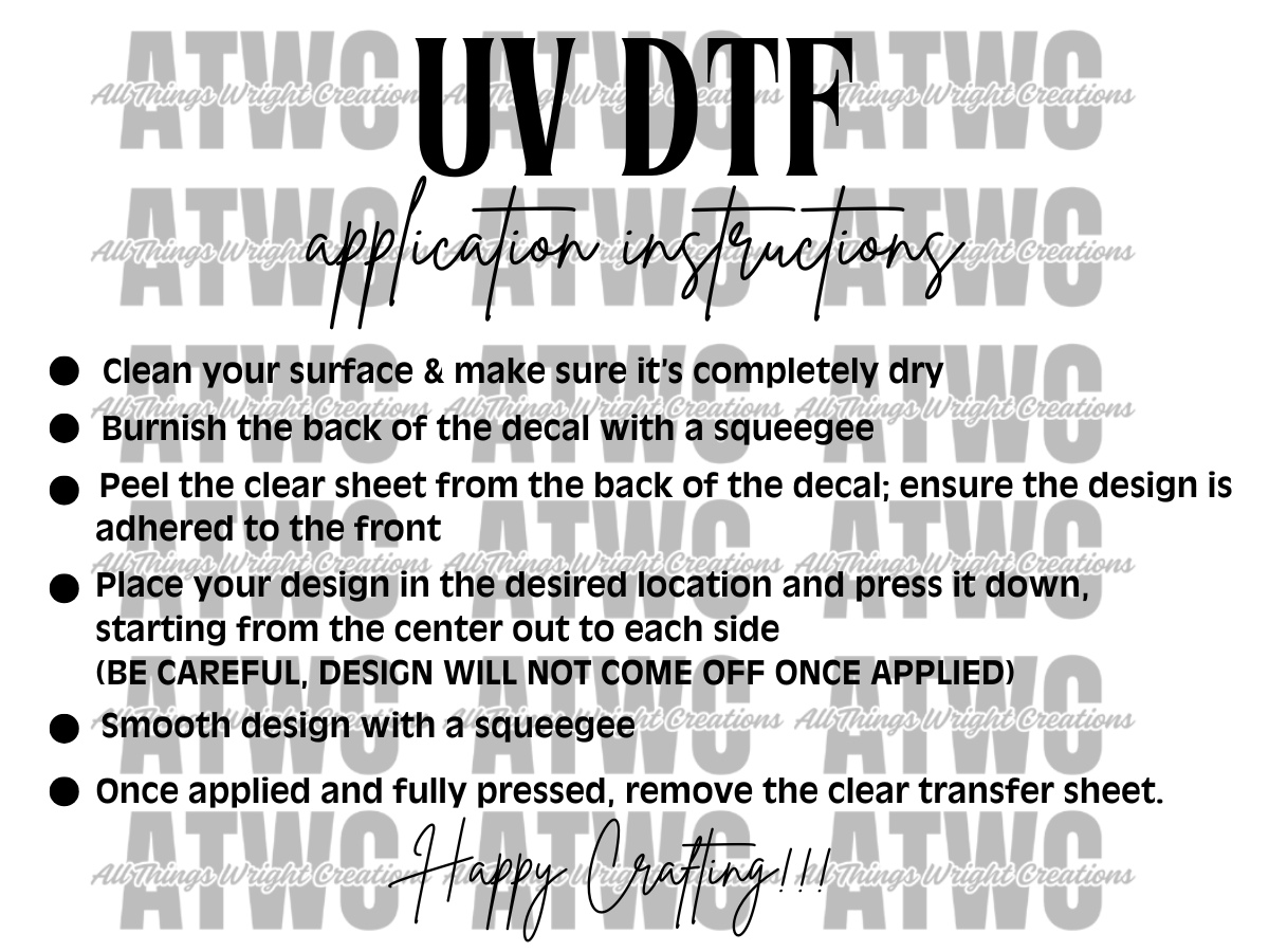 UVDTF Application Instructions Template