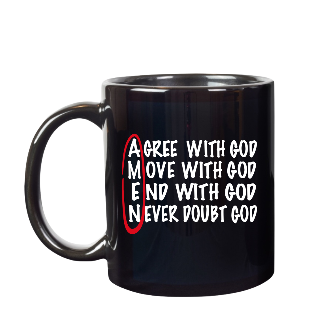 FREE 15 OZ. AMEN BLACK COFFEE MUG