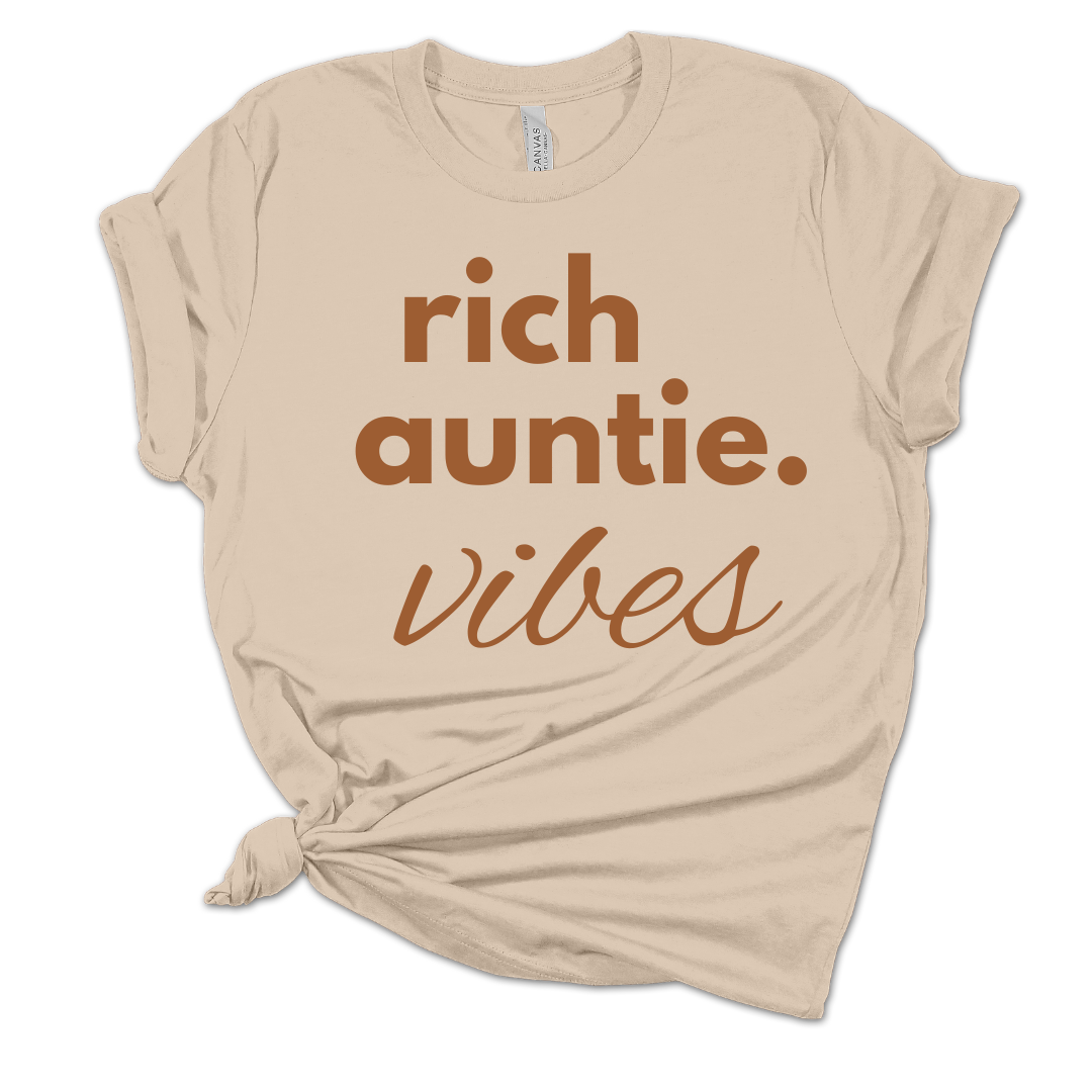 Rich Auntie. Vibes T Shirt