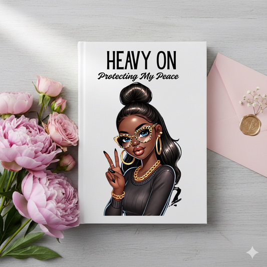 Heavy On Protecting My Peace UV DTF Journal Decal