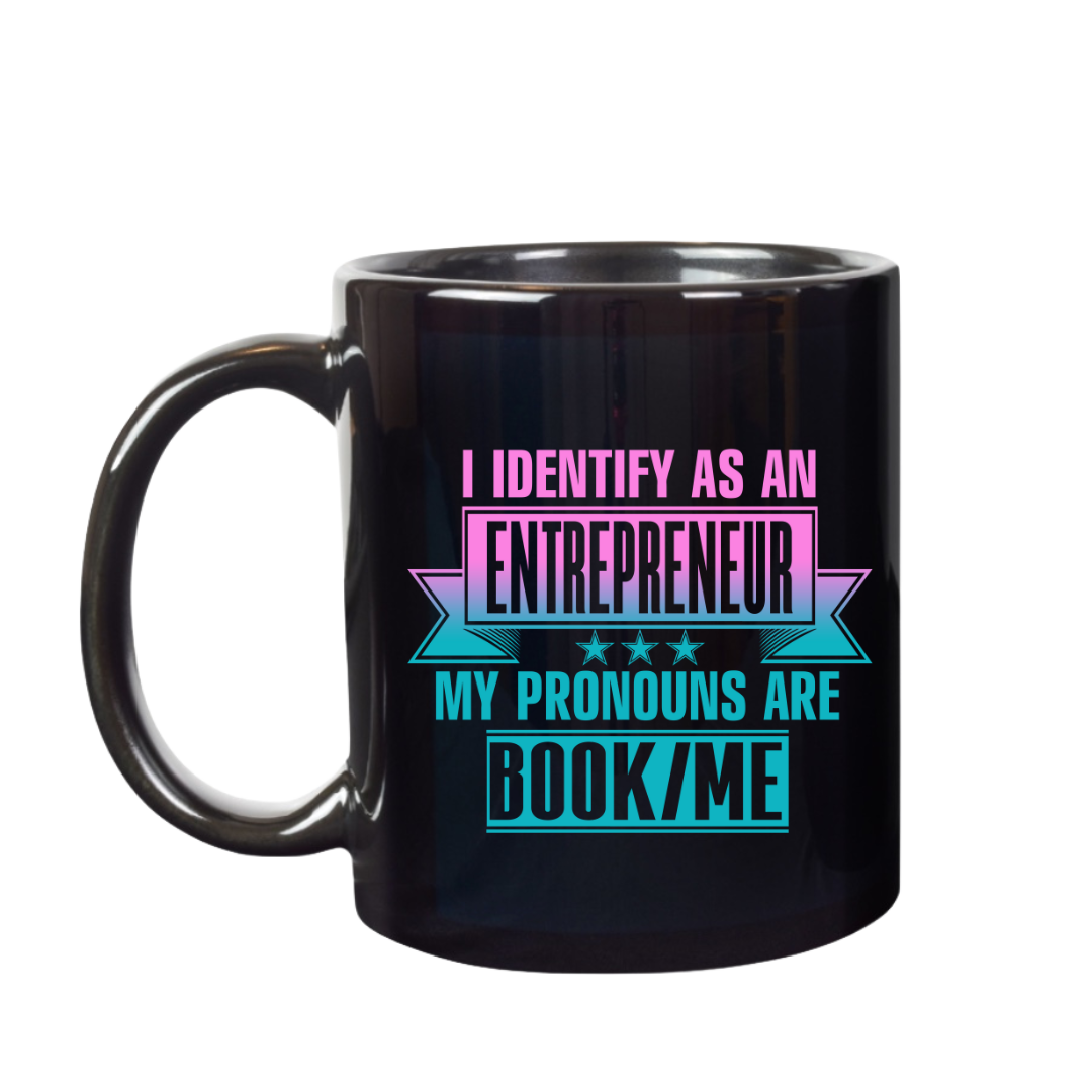 FREE I IDENTIFY AS AN ENTREPRENEUR MUG