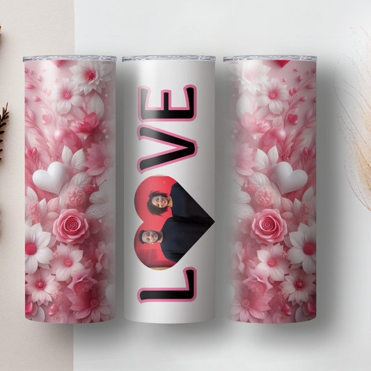 Valentine's Day Tumbler Wrap Template