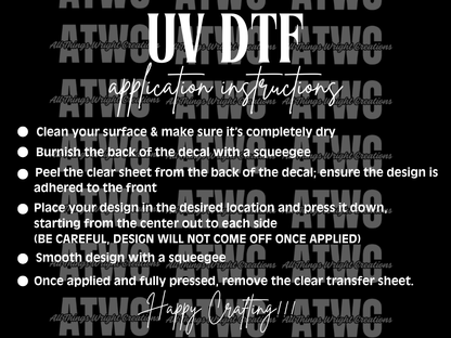 UVDTF Application Instructions Template