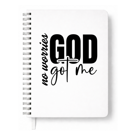 No Worries, God Got Me UVDTF Journal Decal