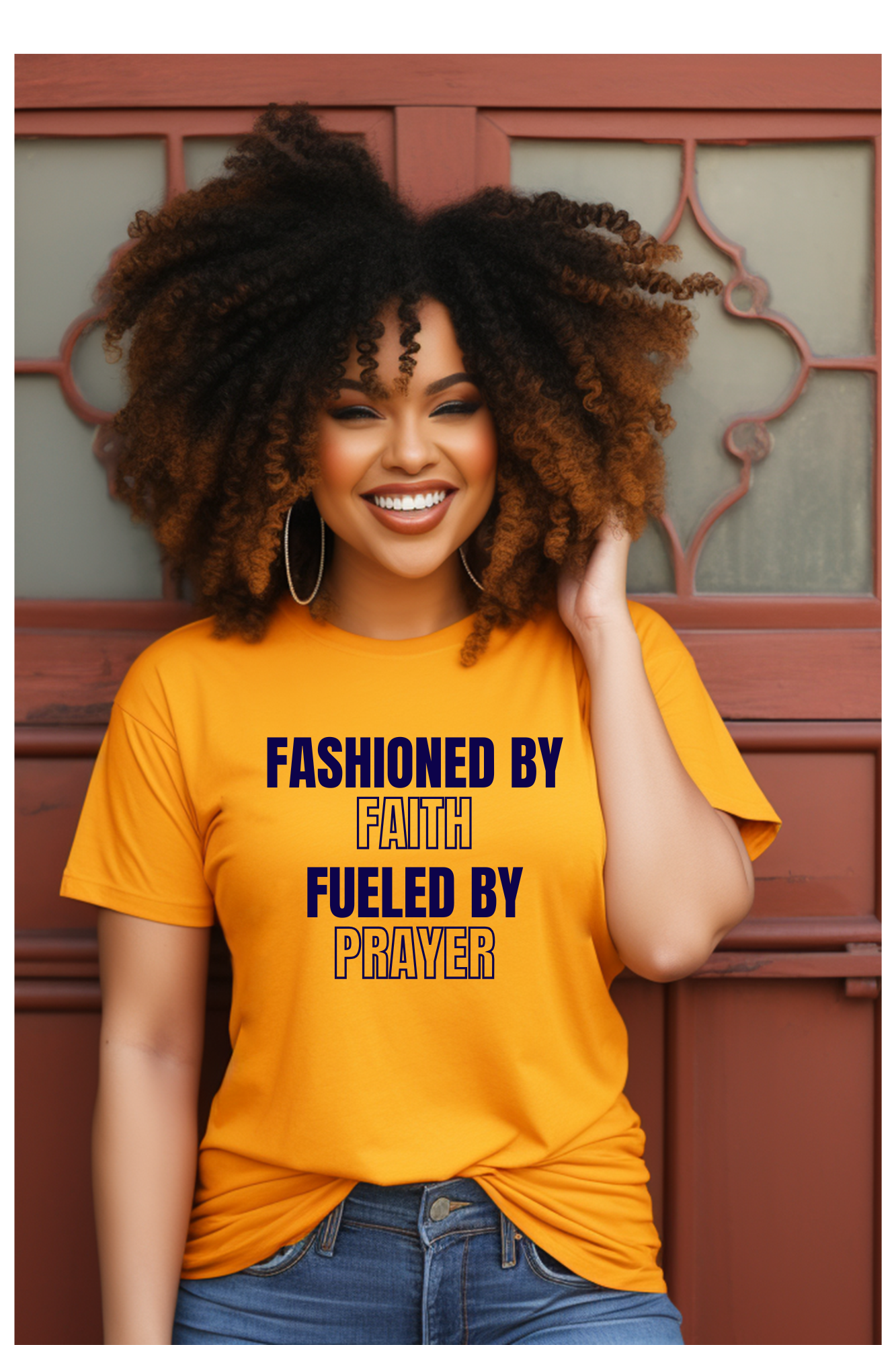 Fashioned by Faith, Fueled by Prayer T Shirt