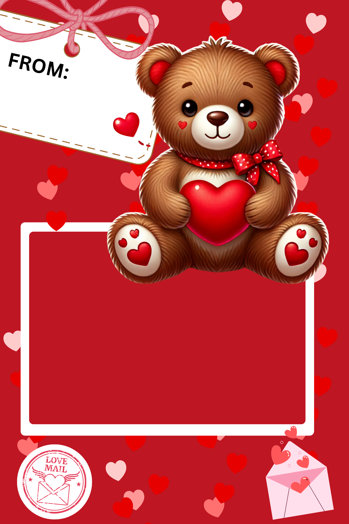 Valentine's Day Candy Gram Templates (4x6)