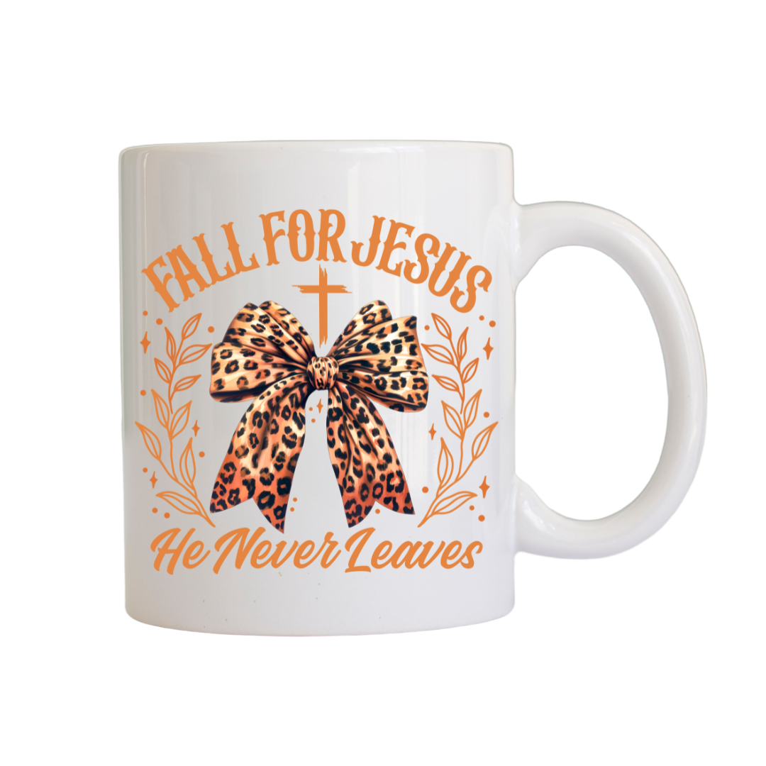 Fall for Jesus mugs