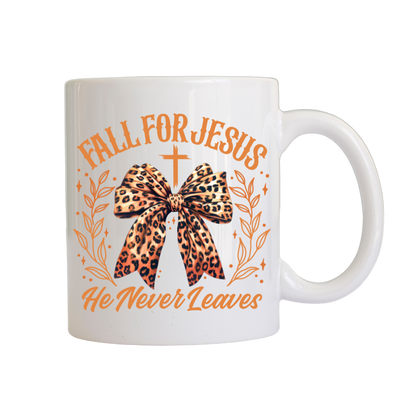 Fall for Jesus mugs