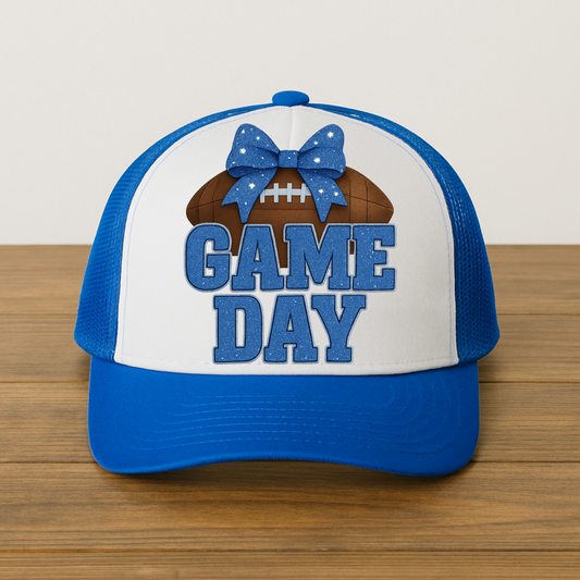 Game Day Trucker Hat - Blue