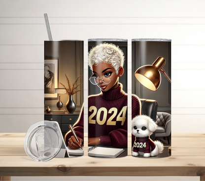 2024 Goals Fall Sublimation Tumbler