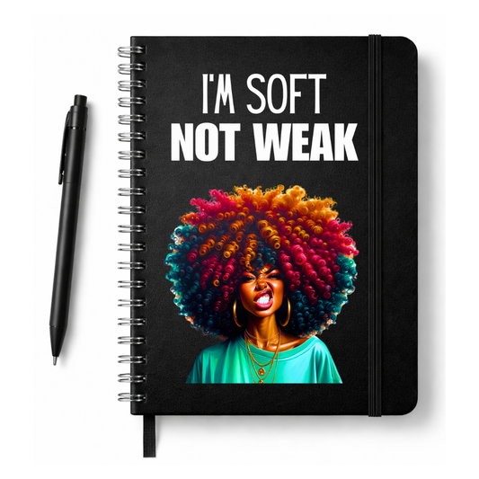 I'm Soft, Not Weak Journal +Bookmark