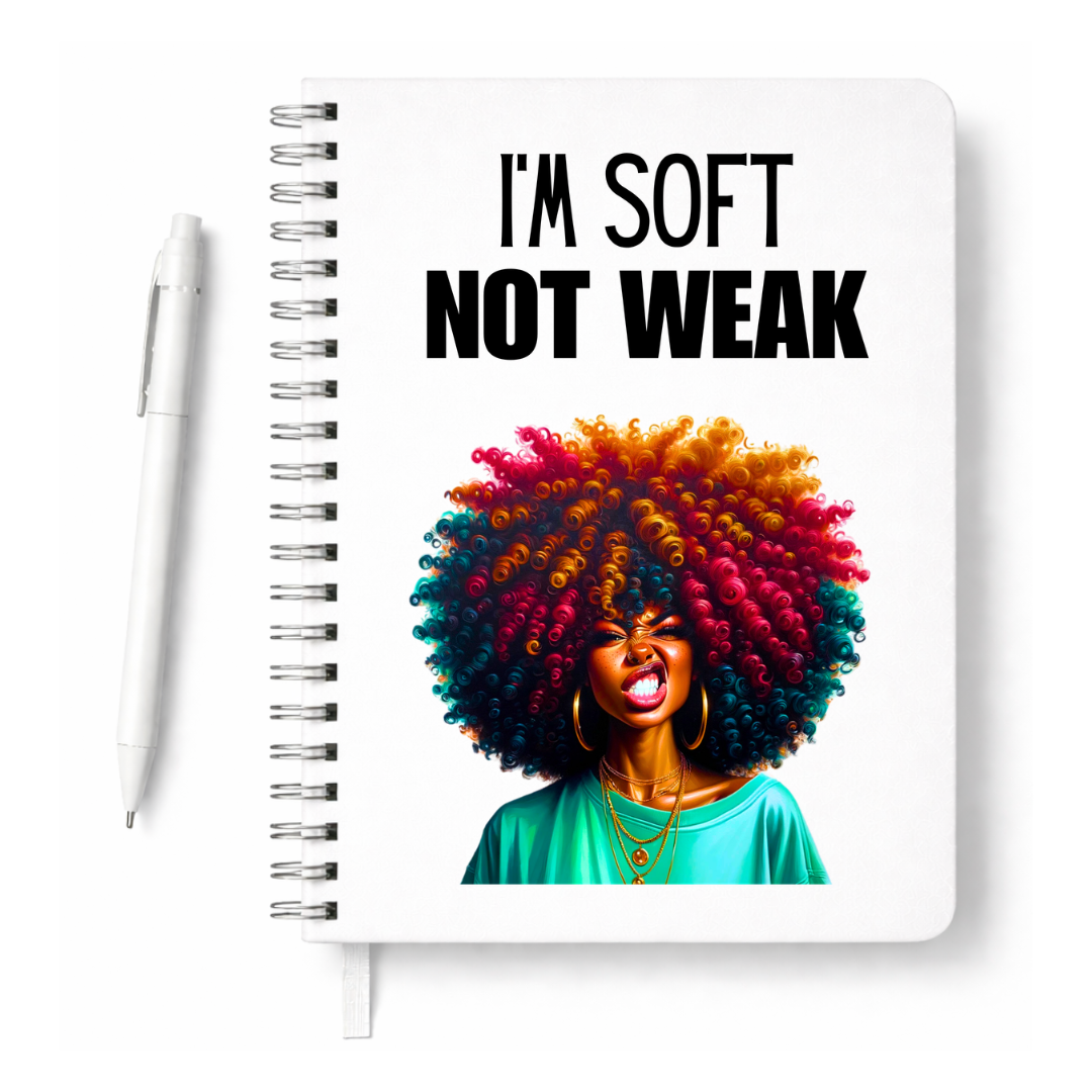 I'm Soft, Not Weak Journal +Bookmark