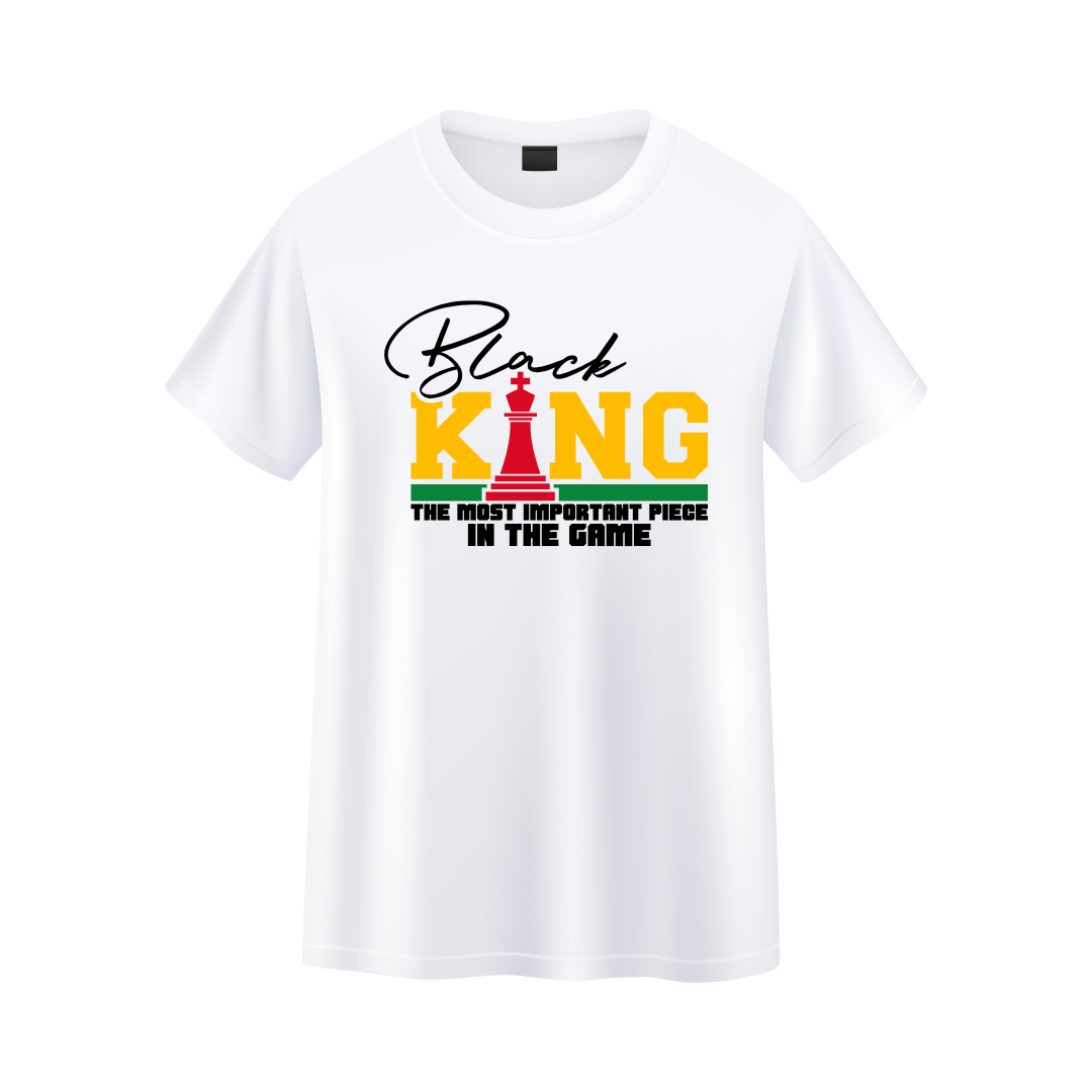 Black King Father's Day T Shirt