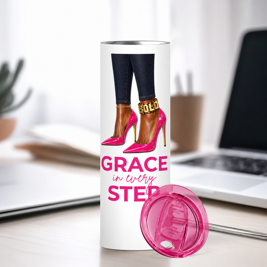 Grace In Every Step Sublimation Tumbler